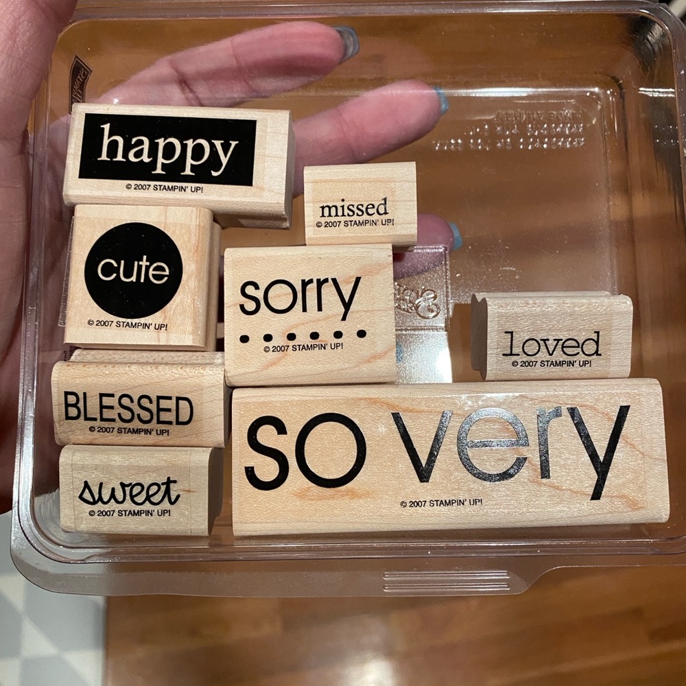 Stampin' Up! Wooden Stamp Set So Very